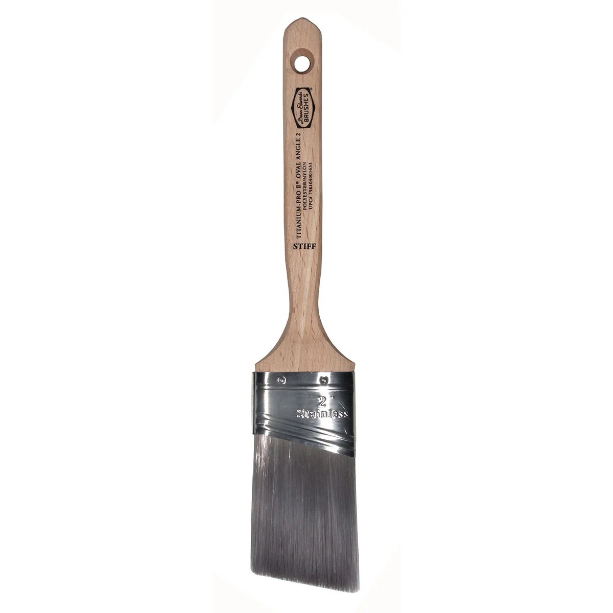 Dunn-Edwards Titanium-Pro Semi-Oval Angular Nylon/Polyester Blend Brush - Image 2
