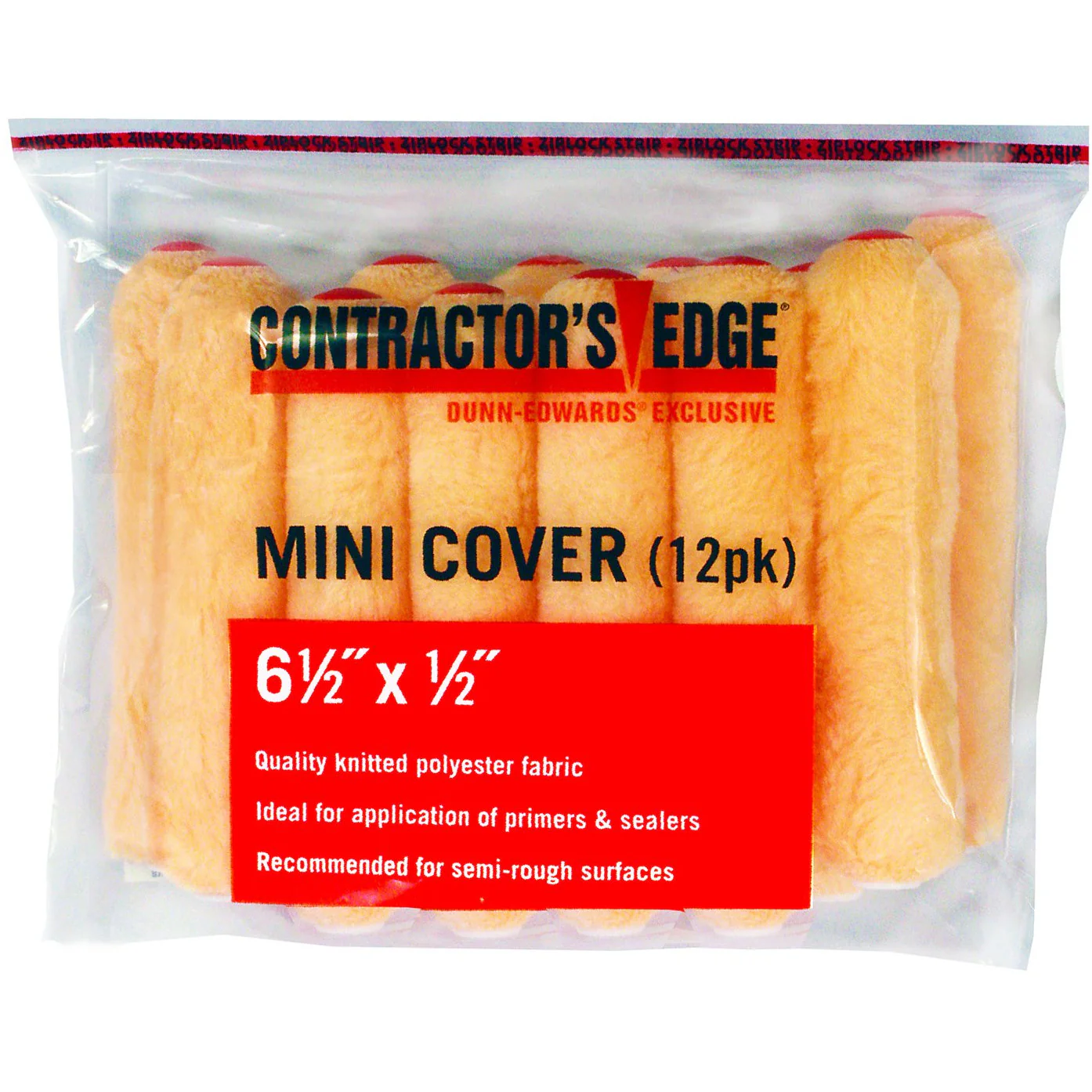 Contractor's Edge 6 1/2 in. Production Polyester Knitted Mini Roller Cover (12-Pack) - Image 2